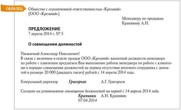 Исполнение обязанностей на время декретного отпуска соображаешь
