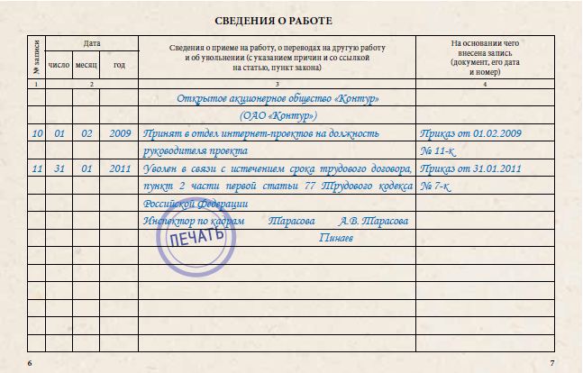 Увольнение в связи с истечением срока трудового договора